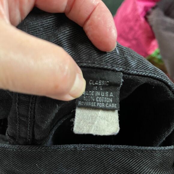 Vintage Y2K Harley Davidson size 15/L black jeans. - Picture 5 of 13